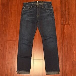 7 For All Mankind Men's Slim Jeans - Deep Indigo